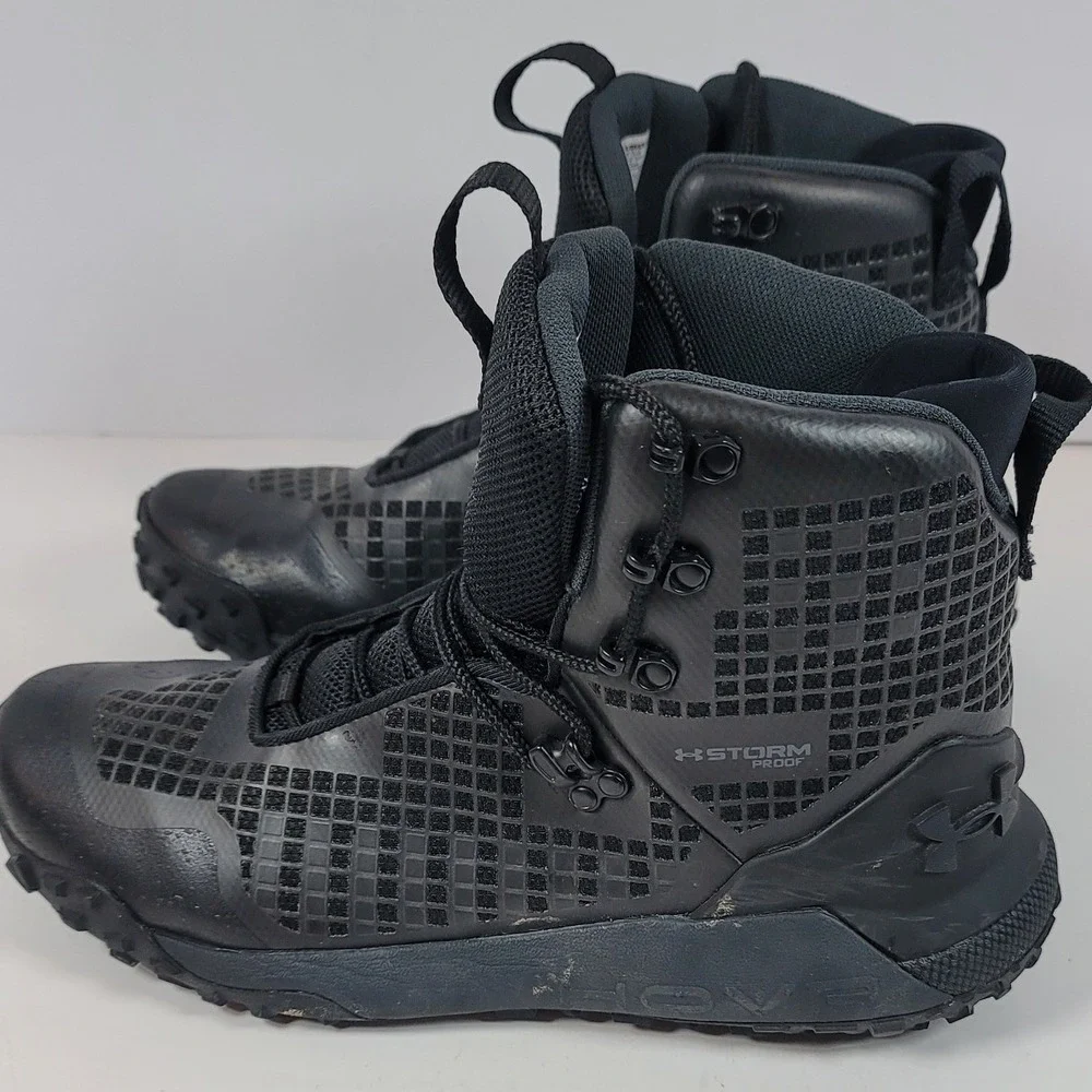 Under Armour HOVR Ridge Trek Storm Proof Hiking Boots 3025573-003 Mens 10.5